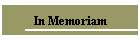 In Memoriam